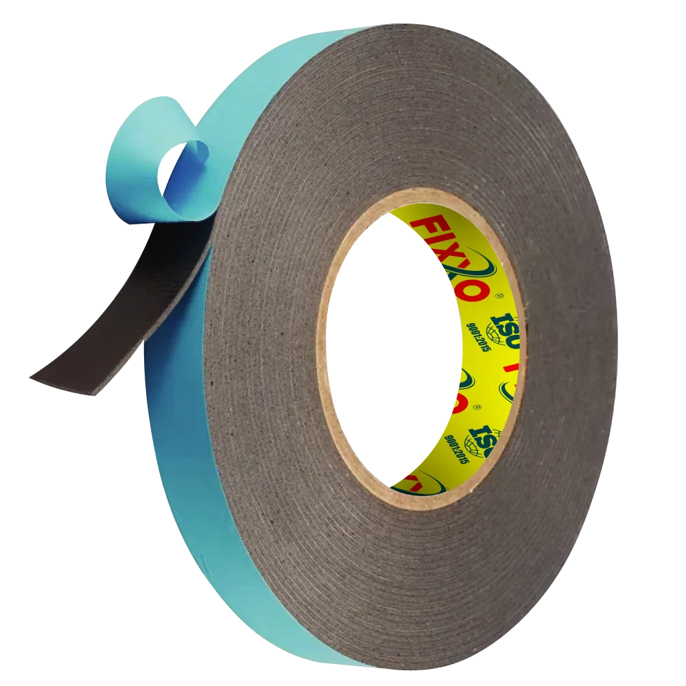 Blue Gray Dual‑Sided Foam Adhesive Tape – 3mm Thick, 200mm Wide - Double Sided Foam & Tissue Tapes by Fixxo India