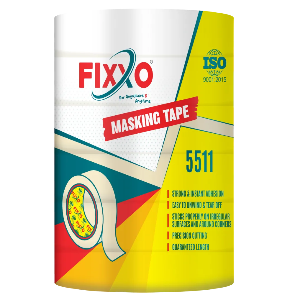 Industrial Self-Adhesive Masking Tape – 3mm 1m Roll – High‑Grip, Stain‑Free - Masking Tapes by Fixxo India