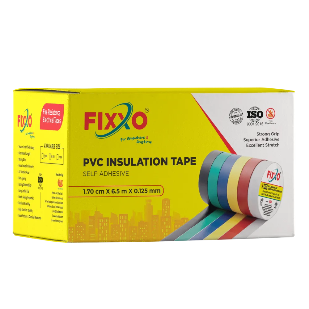 PVC Self-Adhesive Fire-Resistant Electrical Tape - Speciality & Electrical Tapes by Fixxo India
